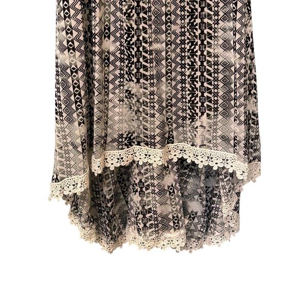 ForCynthia‎ Beachwear Cover-Up Medium Sheer White Tunic Dress Boho Resortwear - Picture 7 of 11